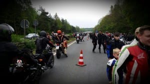 Why speeders not drive fast and speed cameras flash all 24 1.Mai Motorradtreffen in Nürnberg