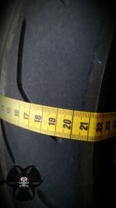gemessene Reifenfläche beim S20 aktuell