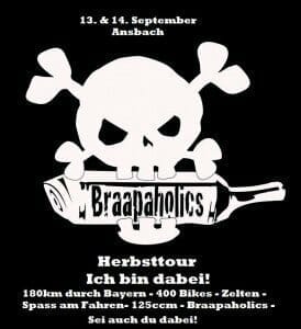 Die Größte Moped/125ccm Herbst-Tour Bayerns - by Braapaholics 2 Braapaholics Ansbach4