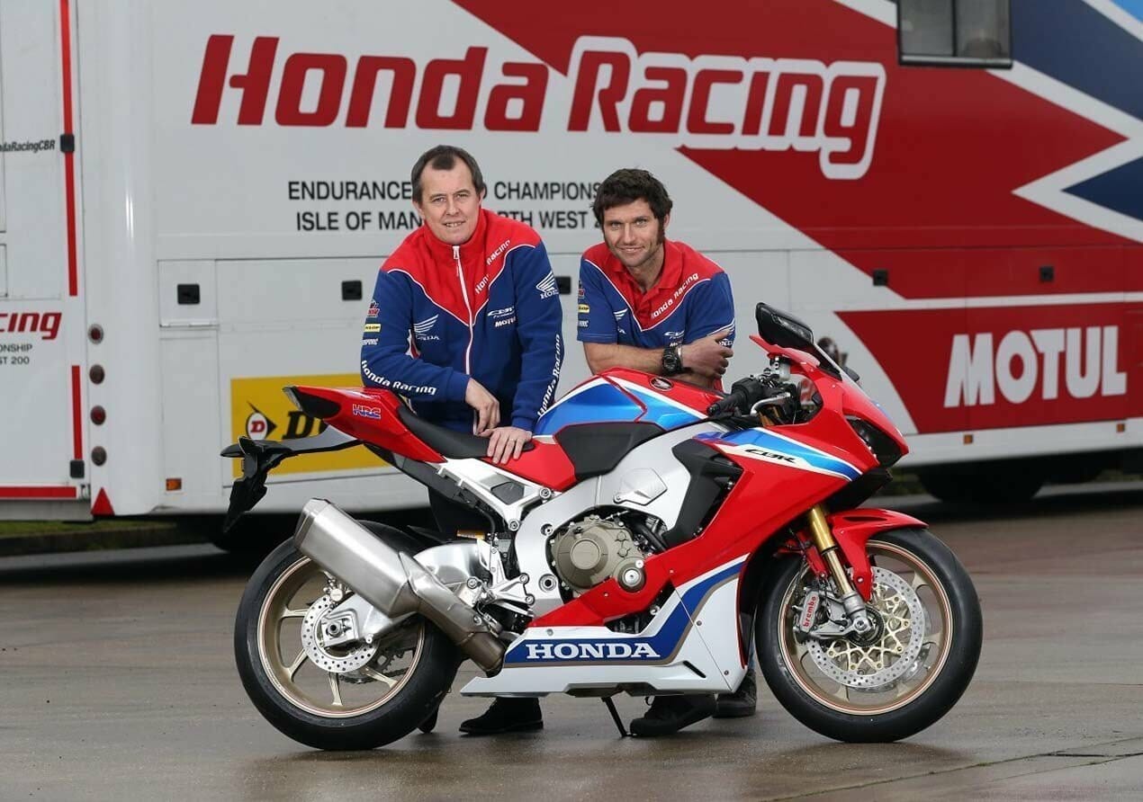 John McGuinness and Guy Martin at Honda for 2017