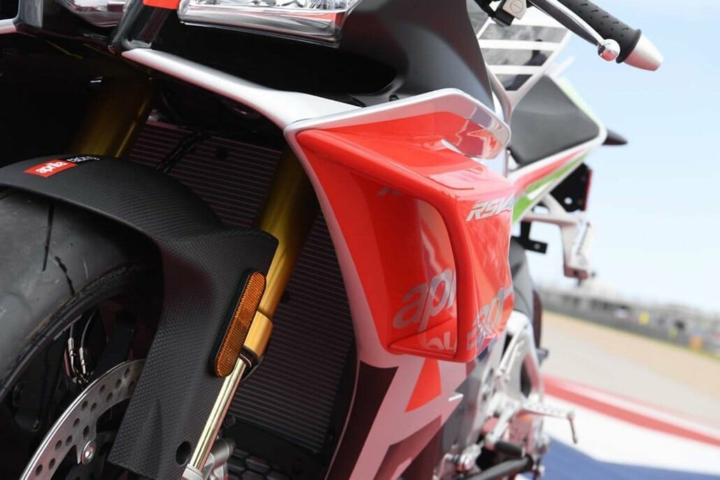 First road-legal motorcycle with winglets – Aprilia RSV4 RF Limited Edition