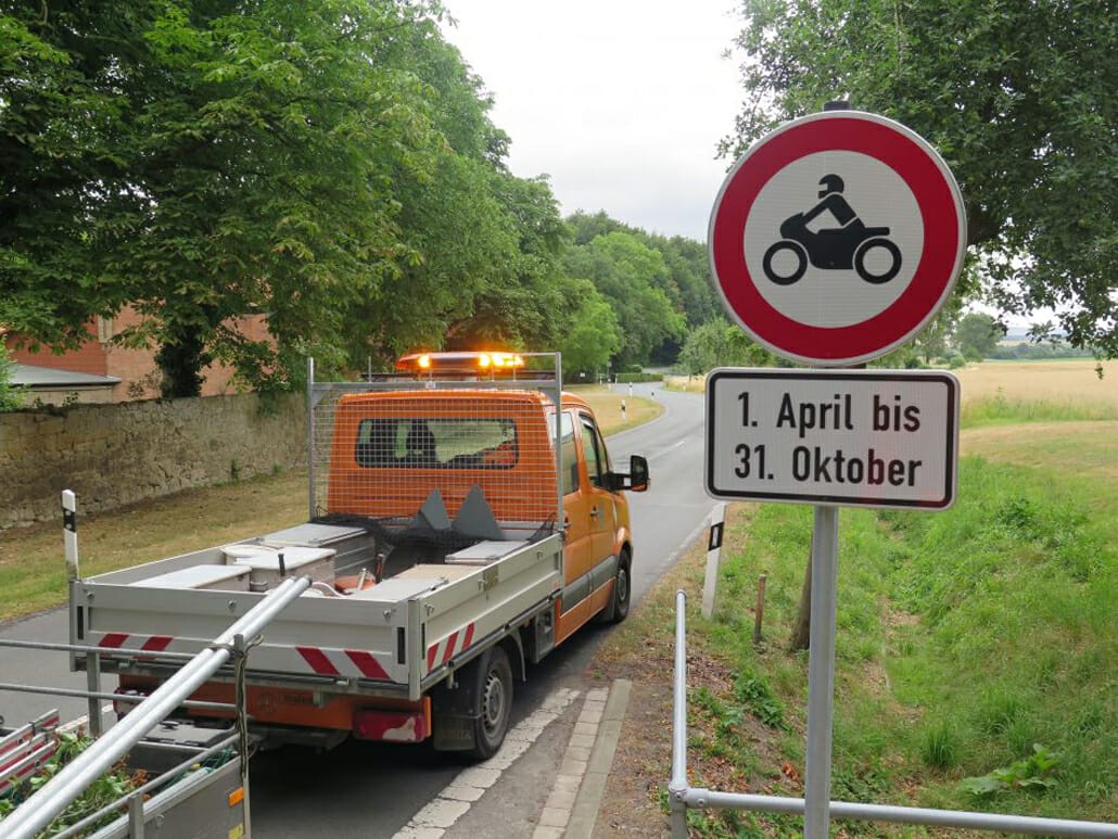 K 83 Werlaburgdorf – Altenrode ab sofort für Motorräder gesperrt