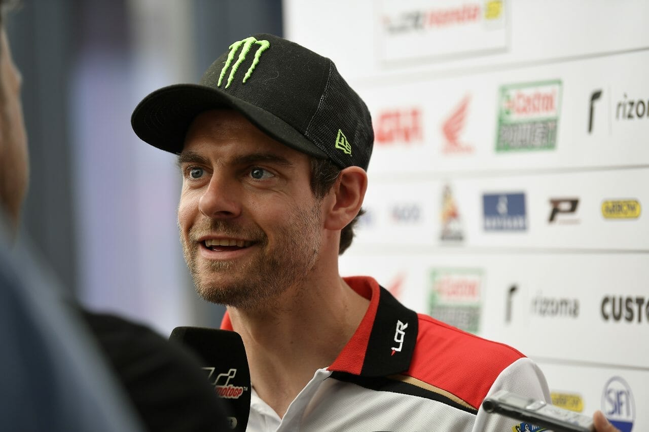 Crutchlow back on the MotoGP motorcycle after three months