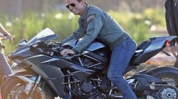 Tom Cruise Riding Kawasaki Ninja H2