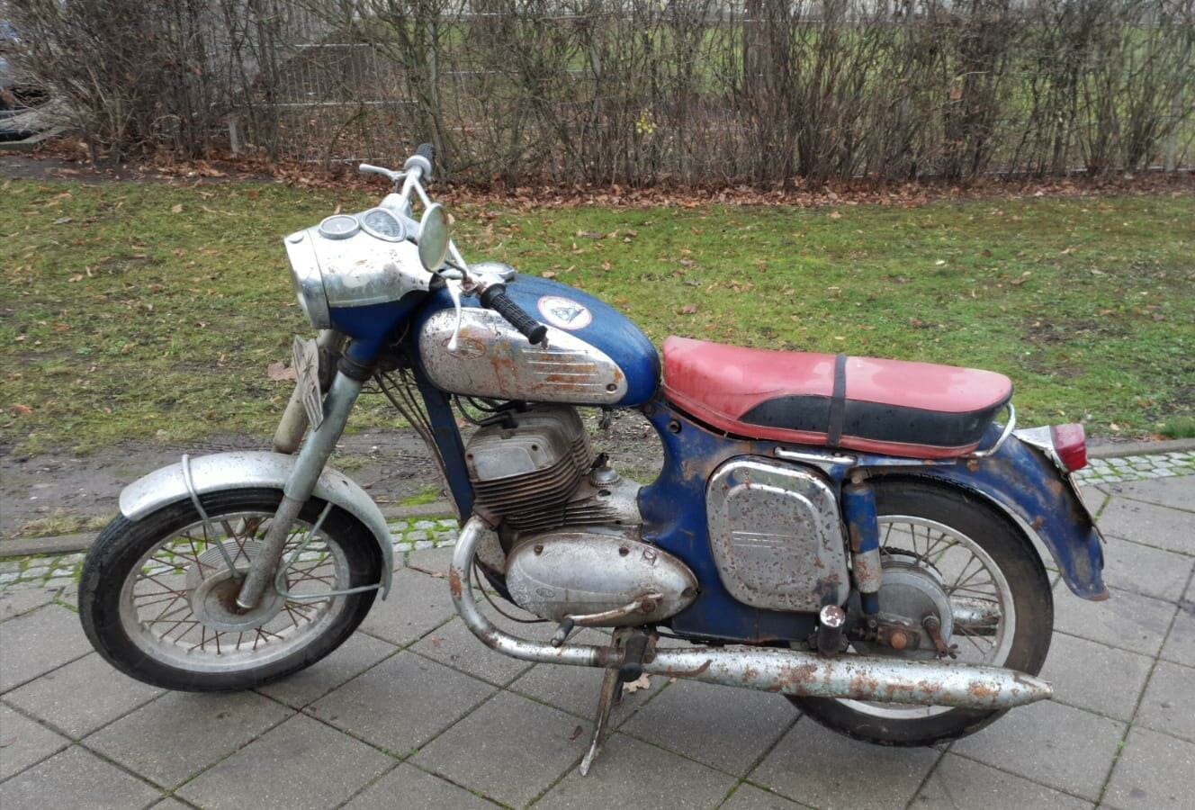 Oldtimer-Motorrad gefunden