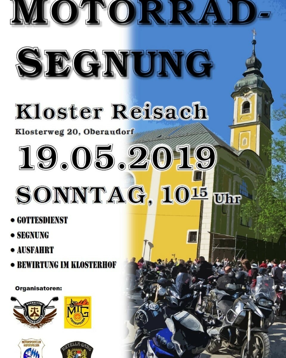 Motorrad Segnung Kloster Reisach