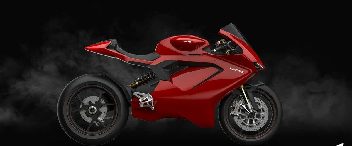 Ducati Electric Superbike Based On Panigale Rendered side 1