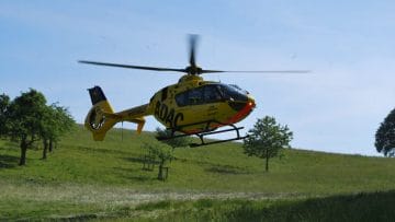 Hubschrauber Unfall Feuerwehr Iserlohn / Buchen