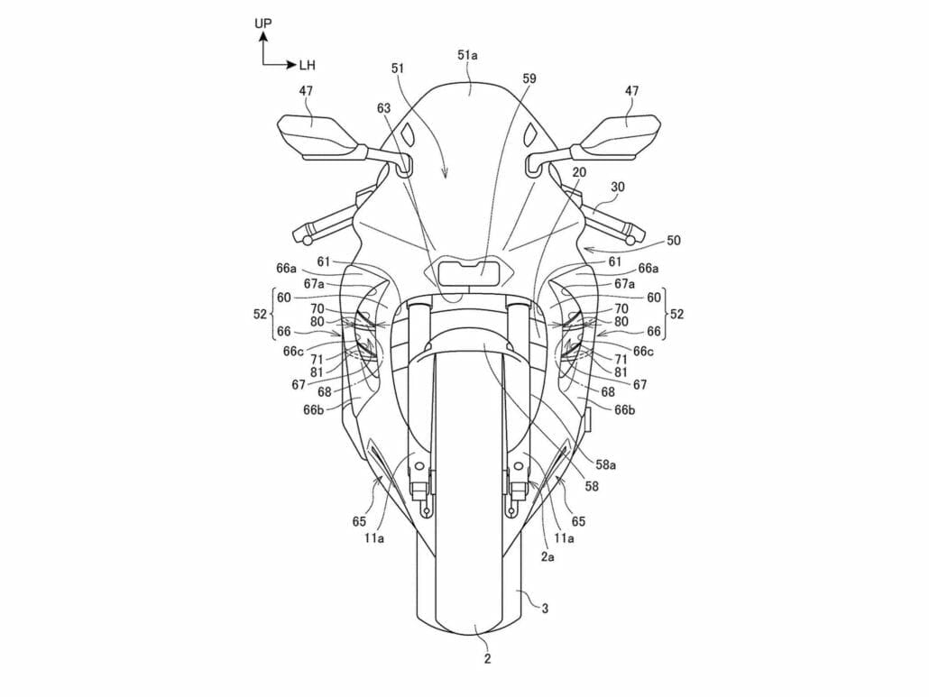 Does the new Fireblade get retractable winglets? 5 2020 Honda CBR1000RR Fireblade active aerodynamics patent Motorcycle News App Motorrad Nachrichten App MotorcyclesNews 3