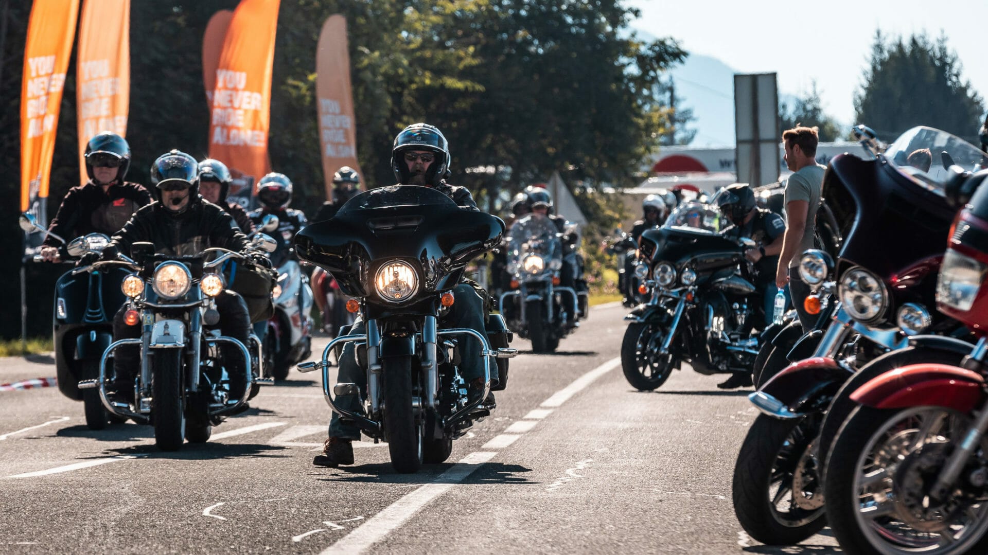 More than 120,000 motorcycle fans at the European Bike Week