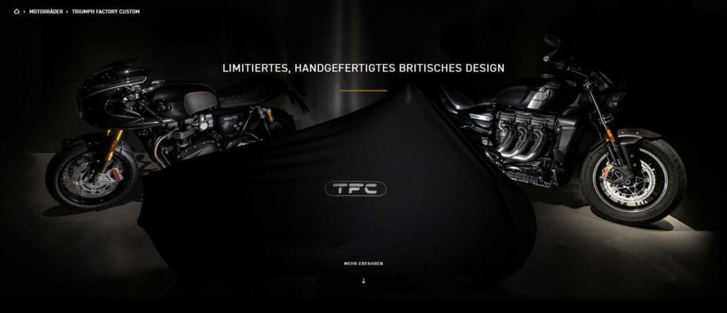 Dritte Triumph TFC wird auf der Eicma vorgestellt 2 TFC
