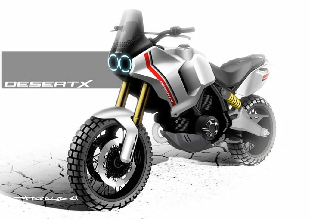 Ducati Concept Bikes - Supermoto and ADV 3 Ducati Scrambler Desert X Concept sketch 01