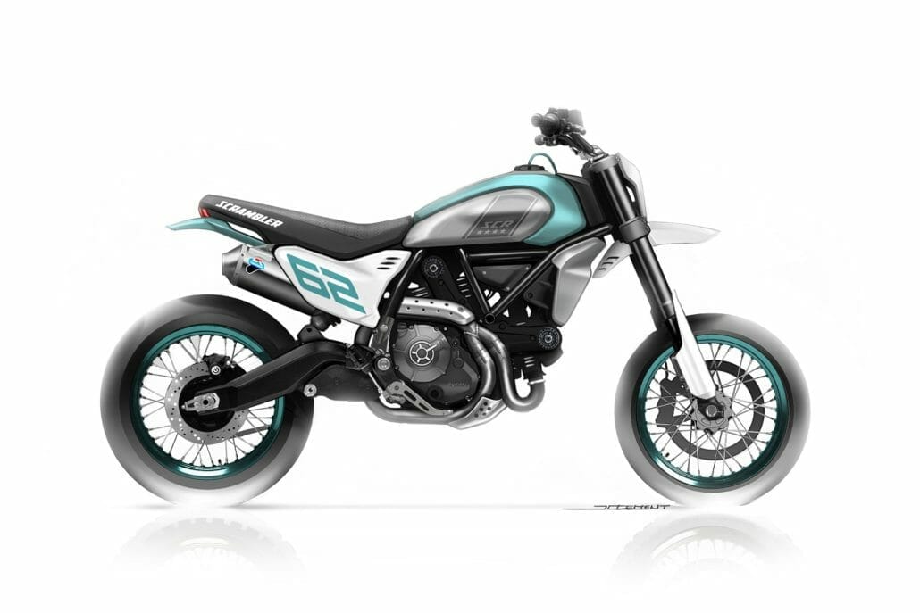 Ducati Concept Bikes - Supermoto and ADV 5 Ducati Scrambler Motard Concept sketch