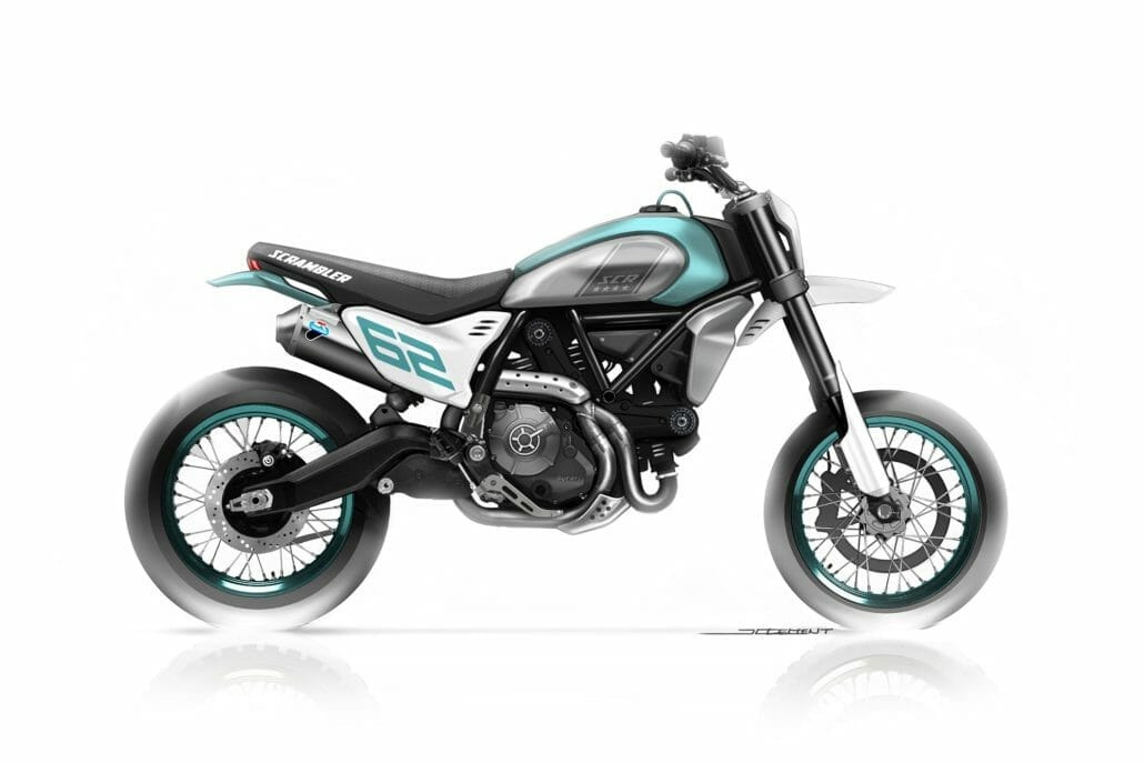 Ducati Scrambler Motard Concept sketch