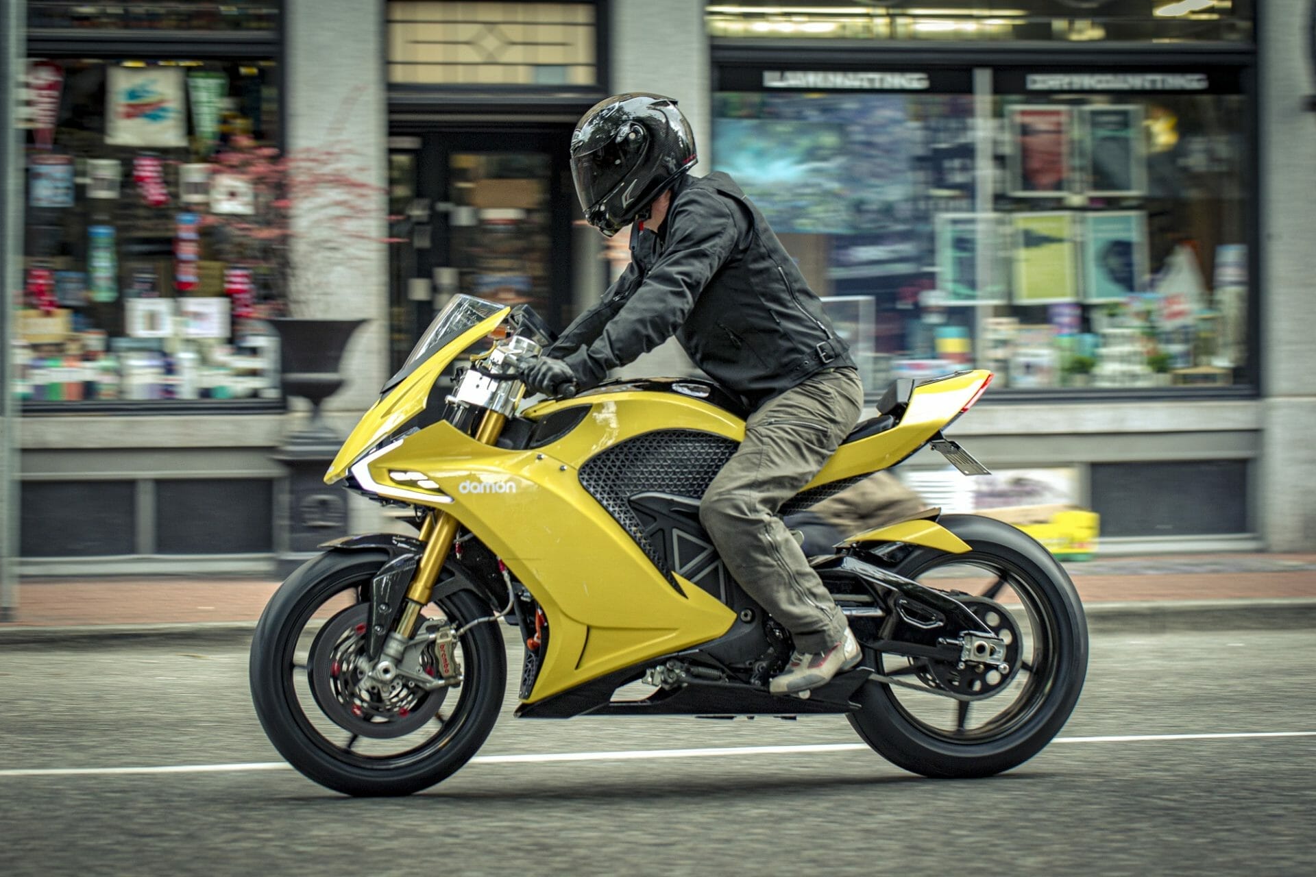 #Damon Hypersport, #electric sports motorcycle with a lot of technology
- also in the app Motorcycle News
