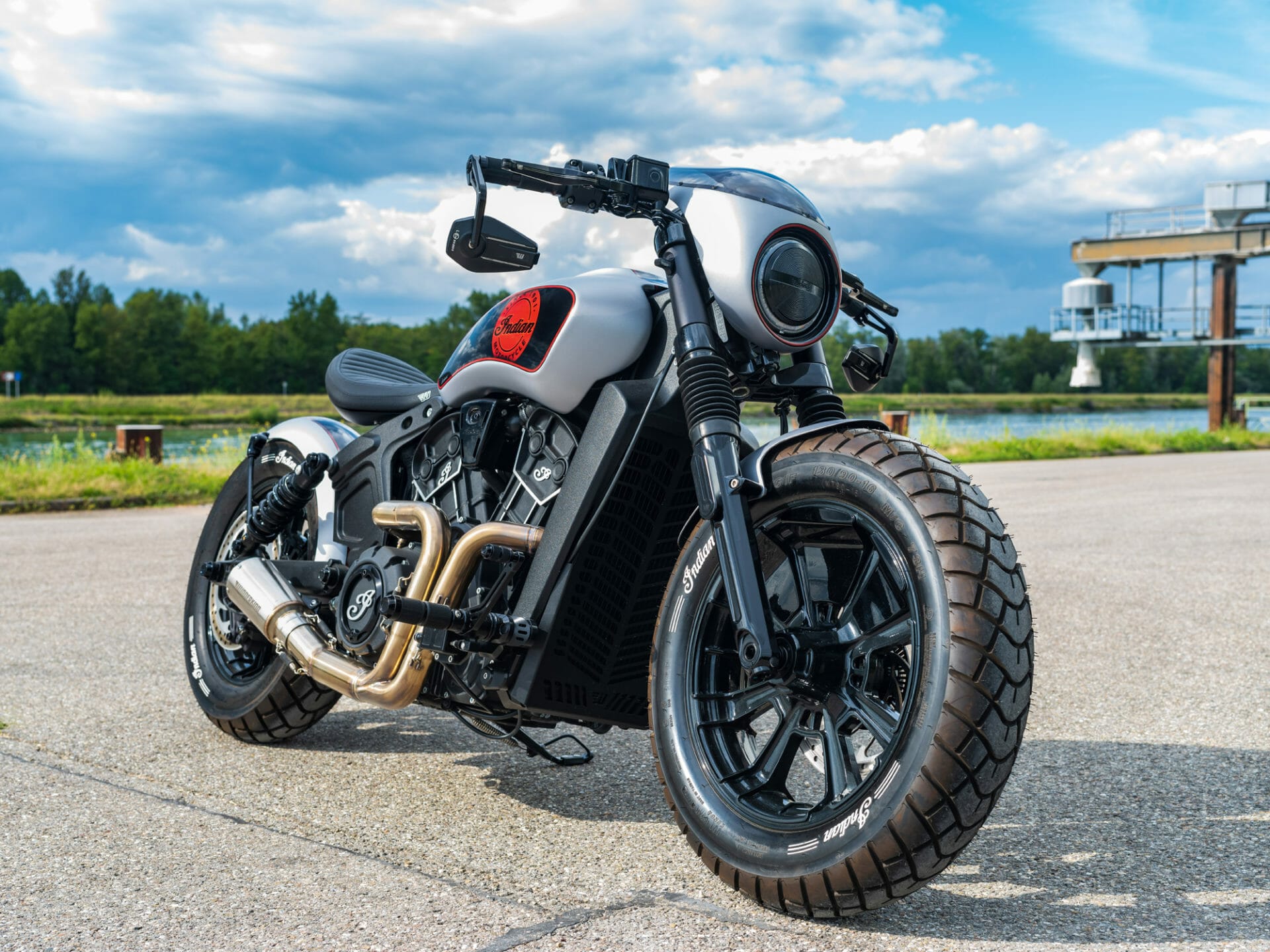WUNDERKIND-Custom: „Indian Scout Bobber Newchurch THREE“
- also in the APP MOTORCYCLE NEWS