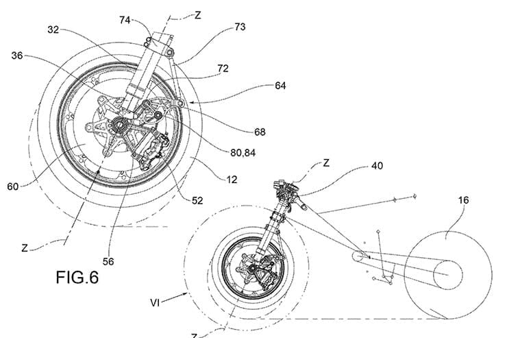 Aprilia Anti Drive Fork Patent 2