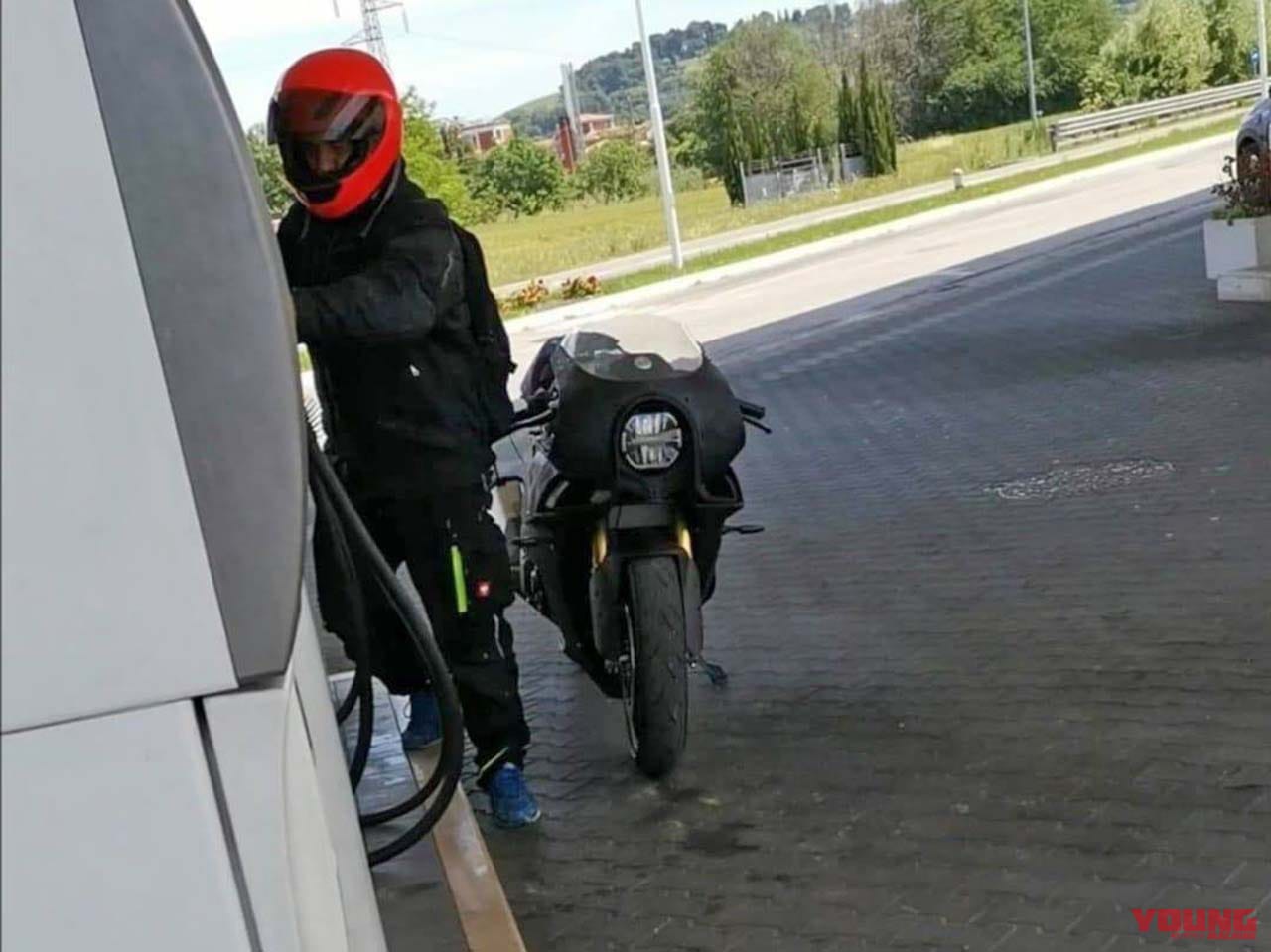 Spy photos of the Bimota KB4 via @motorradnachrichten