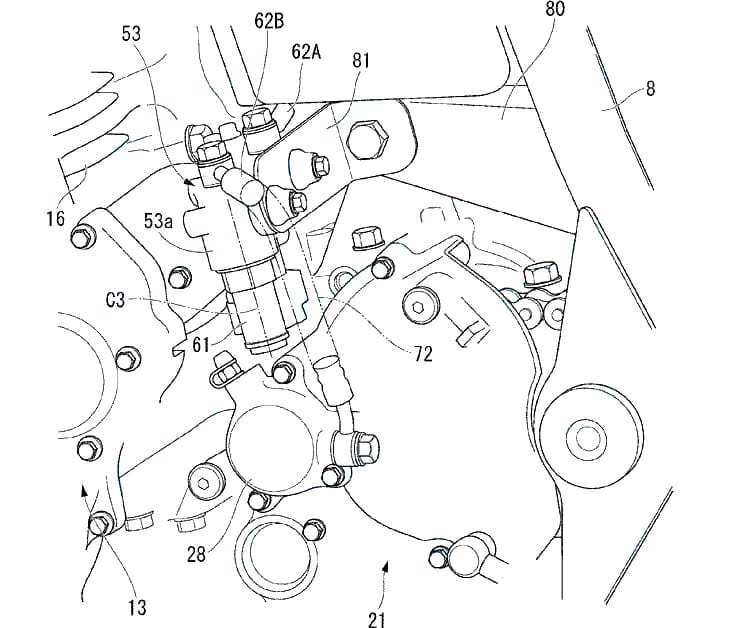Honda patent for a semi-automatic CB1100 via @motorradnachrichten