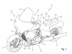 Patent: New Indian Tourer with water cooling