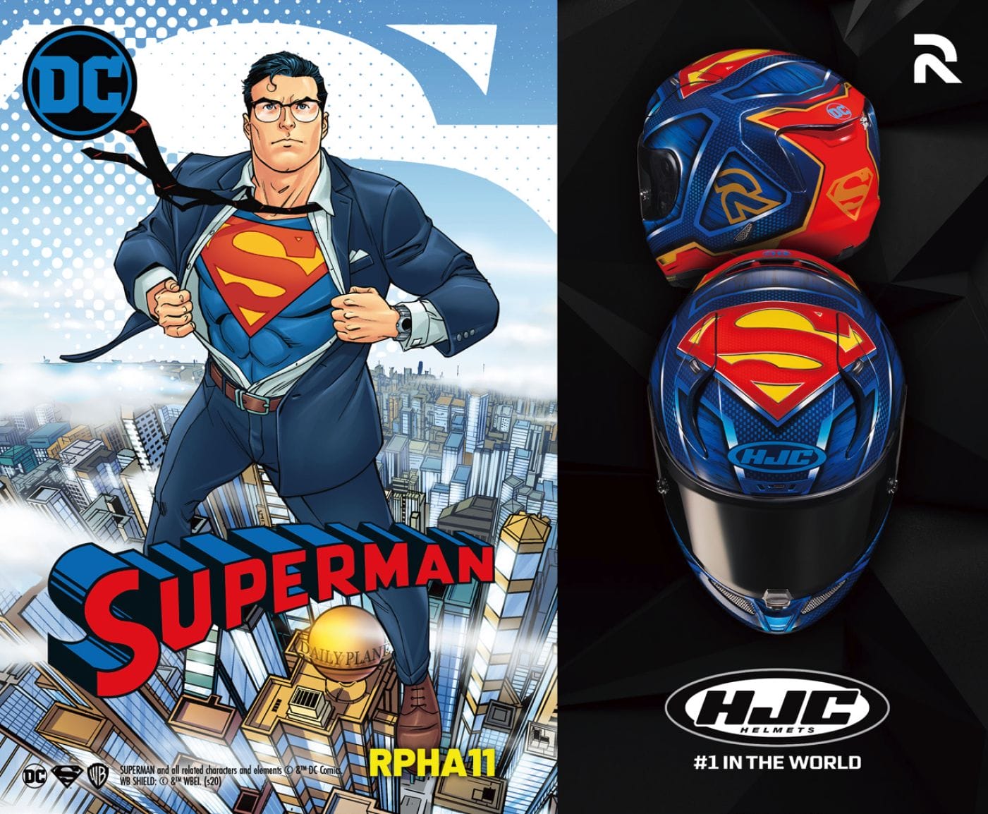 Motorcycle helmet HJC RPHA 11 Superman
- also in the App MOTORCYCLE NEWS