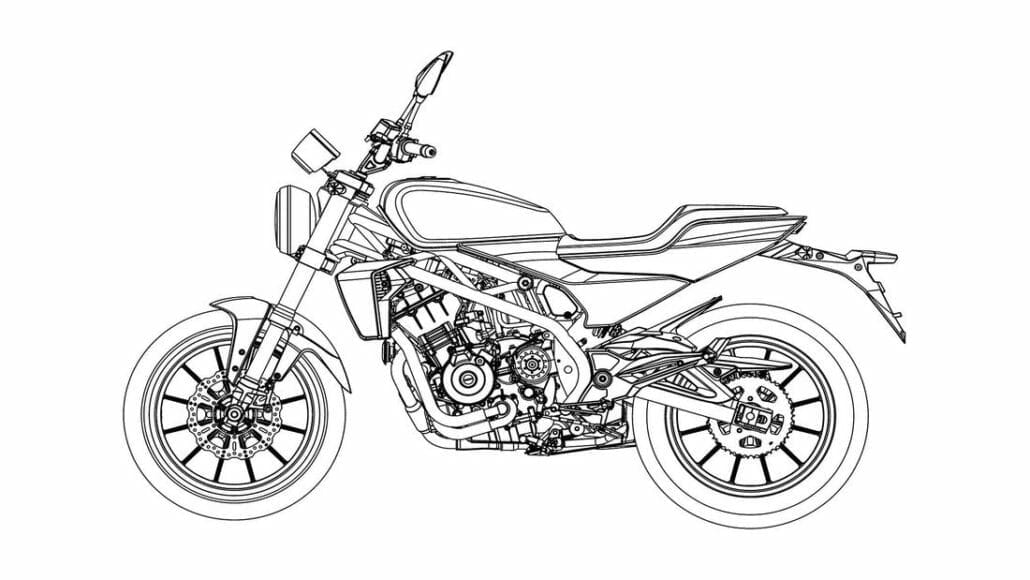Harley Davidson 338R Patentzeichnung 1