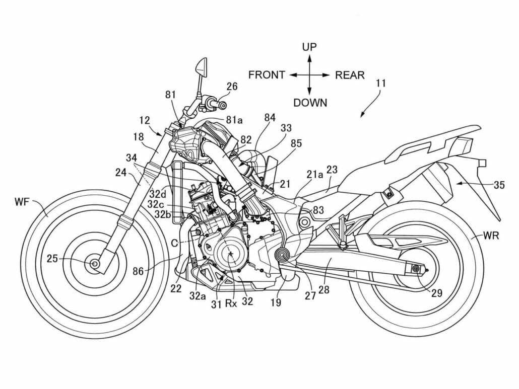 Honda Patent Africa Twin Supercharged 2
