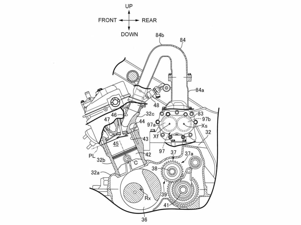 Honda Patent Africa Twin Supercharged 4