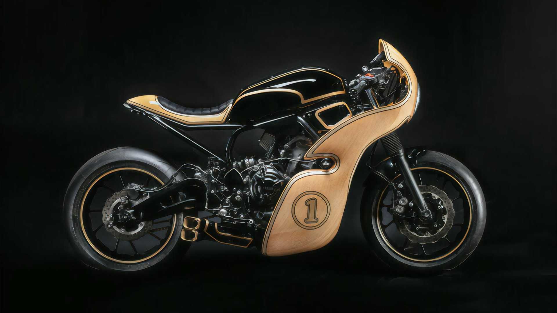 Custombike with wood fairing
- also in the MOTORCYCLES.NEWS APP