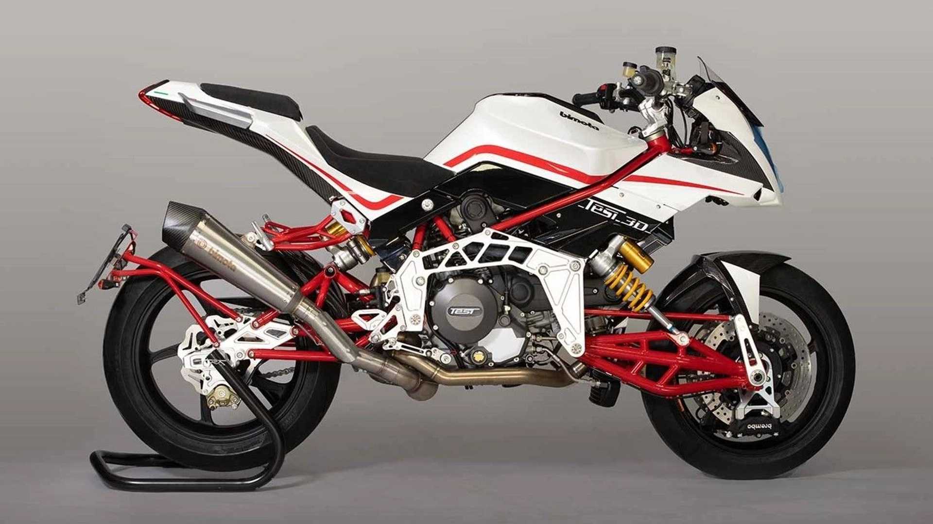 Three limited edition Bimota Tesi 3D for sale in England.
- also in the MOTORCYCLES.NEWS APP