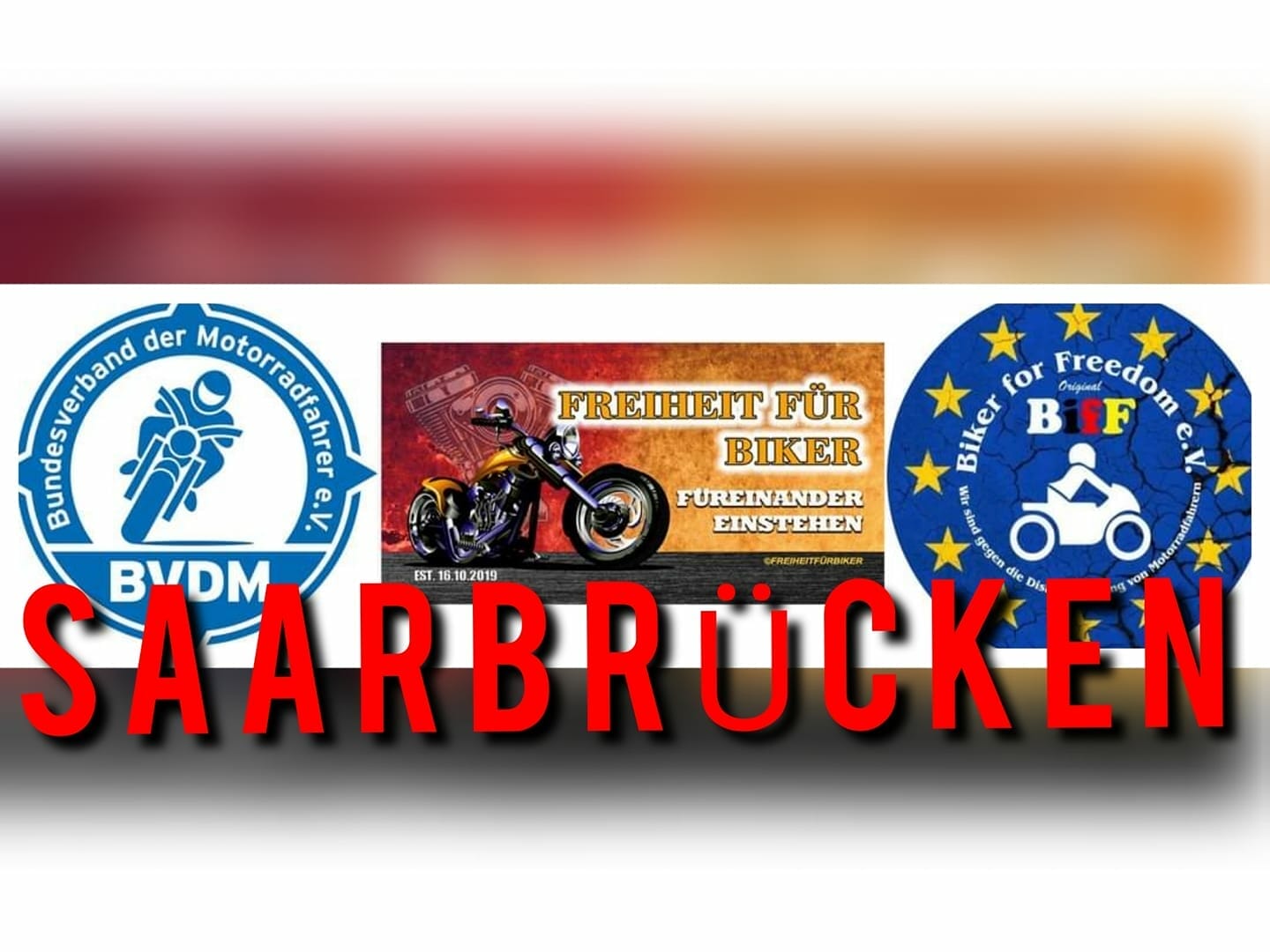 Motorrad-Demo Sarbrücken 1 Saarbruecken