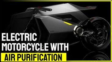 electric motorcycle with air pur