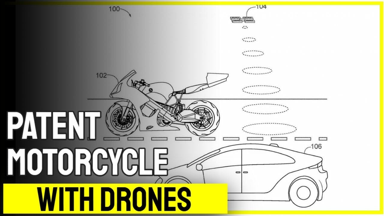 Patent - motorcycle equipped with drones
- also in the MOTORCYCLES.NEWS APP