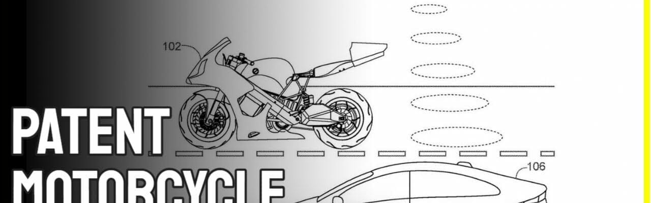 patent motorcycle equipped with
