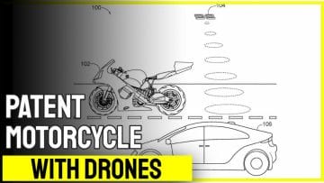 Patent – motorcycle equipped with drones