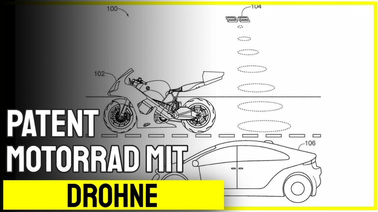Patent – Motorrad mit Drohnen ausgestattet
- auch in der MOTORRAD NACHRICHTEN APP