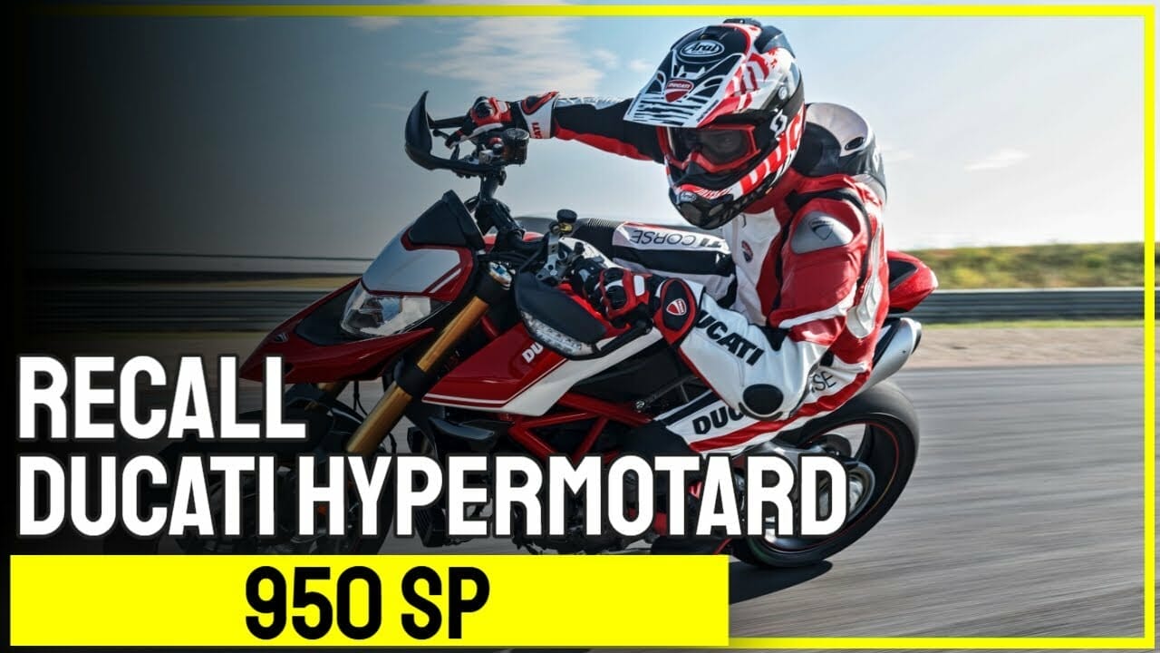 Recall Ducati Hypermotard 950 SP
- also in the MOTORCYCLES.NEWS APP