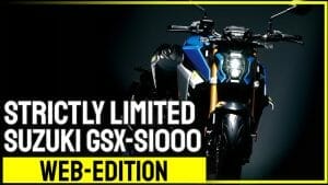Strictly limited Suzuki GSX-S1000 Web Edition