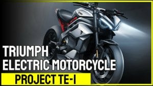Triumph electric motorcycle project TE-1