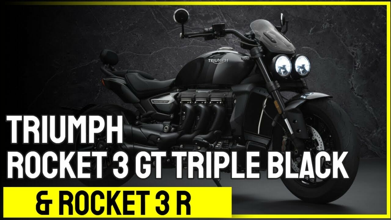 TRIUMPH Rocket 3 R and Rocket 3 GT Triple Black
- also in the MOTORCYCLES.NEWS APP