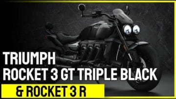 TRIUMPH Rocket 3 R und Rocket 3 GT Triple Black
