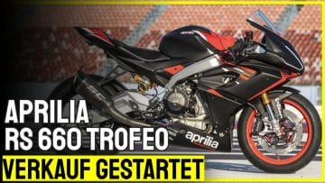 Verkauf der Aprilia RS 660 Trofeo gestartet