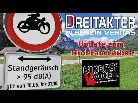 Video über das Tiroler Fahrverbot und Bikers` Voice - auch in der MOTORRAD NACHRICHTEN APP via @motorradnachrichten