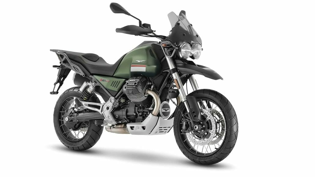 Moto Guzzi V85 TT gruen ataj 2022