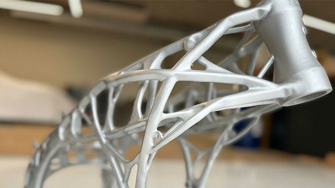 3D gedruckter Stahlrahmen