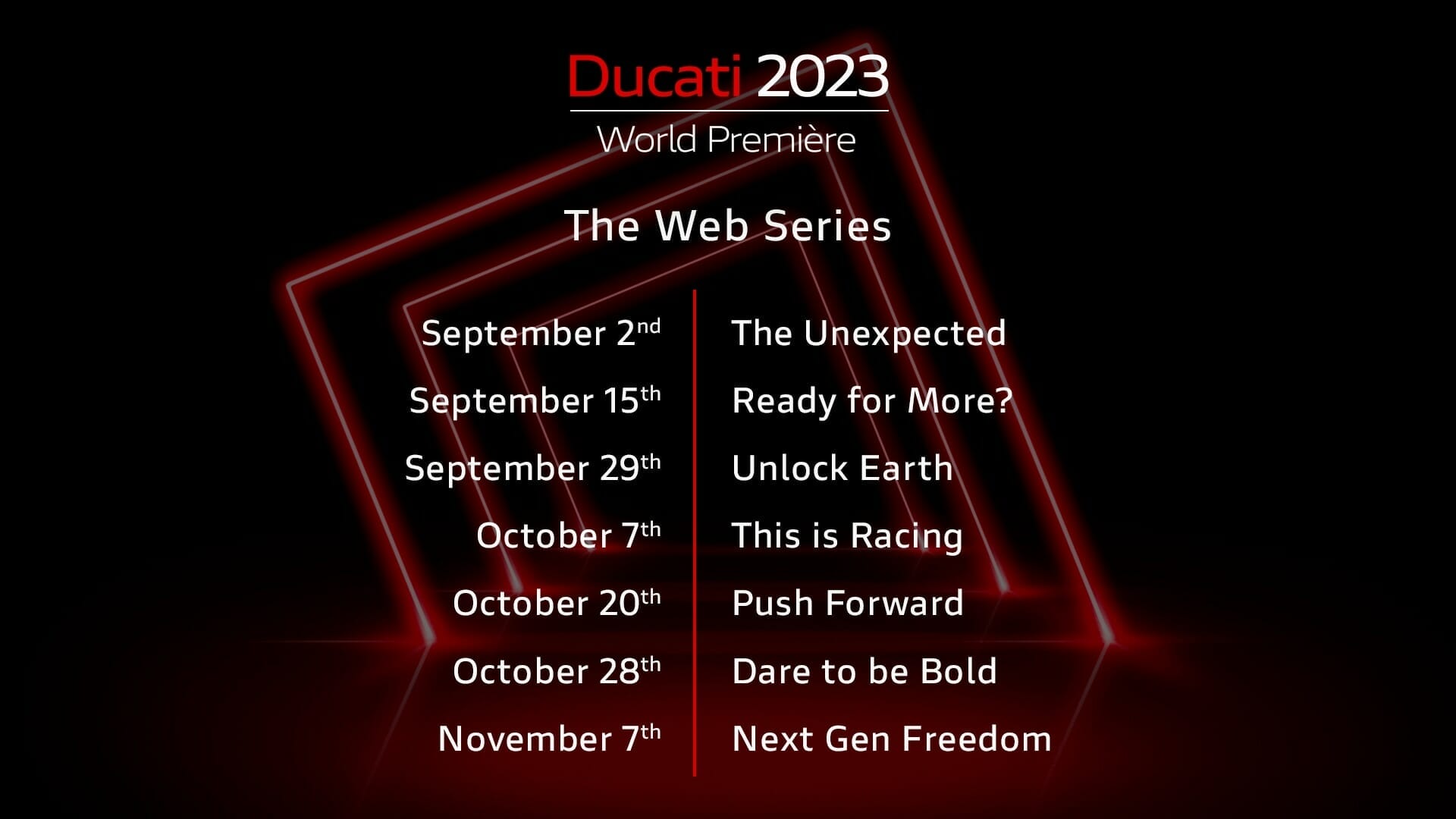 Ducati announces seven presentations - Ducati World Premiere 2023 - MOTORCYCLES.NEWS