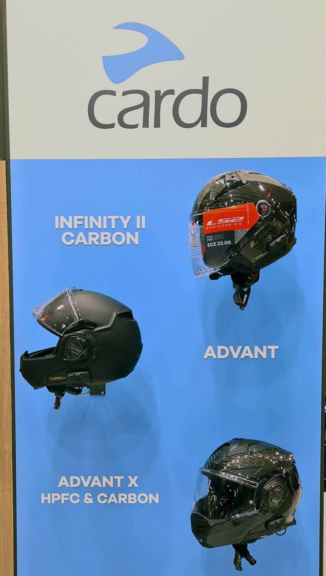 LS2 Advant X Helmet with Cardo 4X Bluetooth