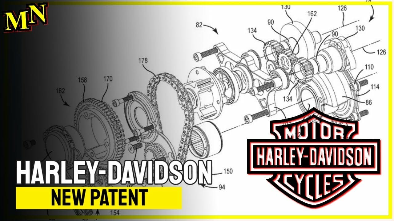 Patent: Harley-Davidson V-Twin engine with variable valve timing