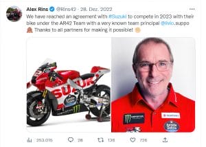 Alex Rins kündigt Suzukis Rückkehr in der MotoGP an, aber…