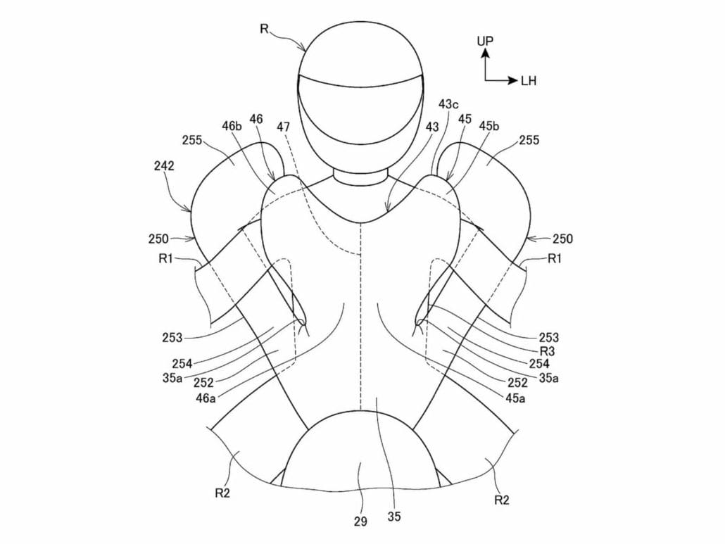 Honda entwickelt motorradmontierte Airbags für mehr Sicherheit 28 2023 Honda Motorradairbag 1